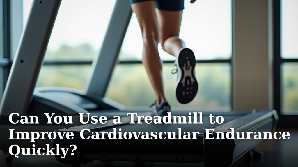 Can You Use a Treadmill to Improve Cardiovascular Endurance Quickly?