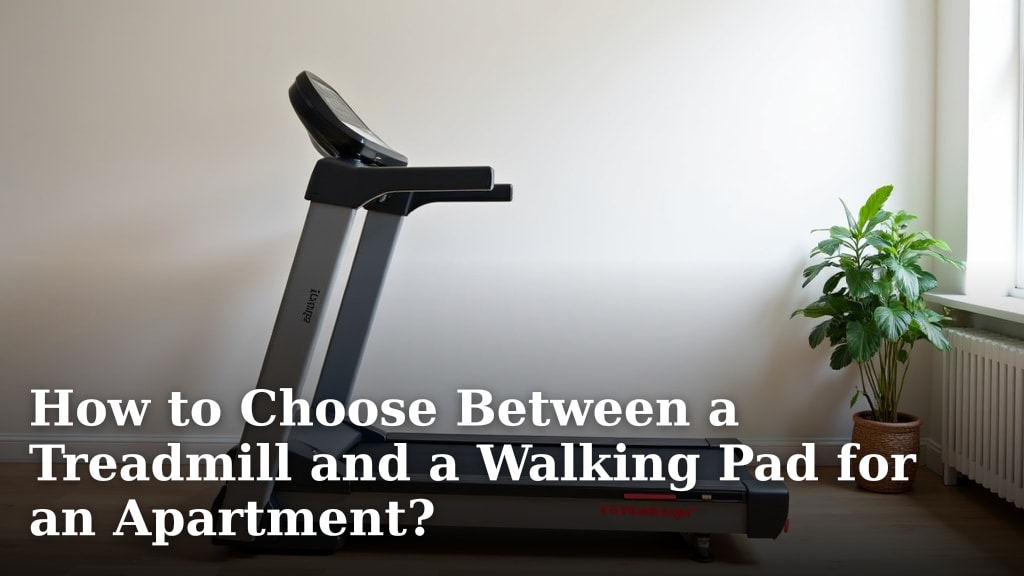 How to Choose Between a Treadmill and a Walking Pad for an Apartment?