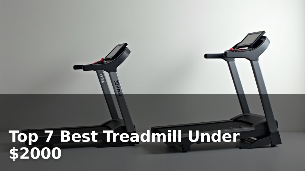 Top 7 Best Treadmill Under $2000