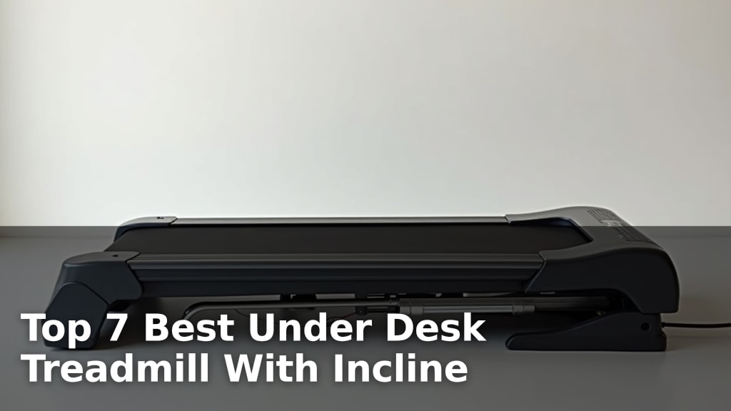 Top 7 Best Under Desk Treadmill With Incline