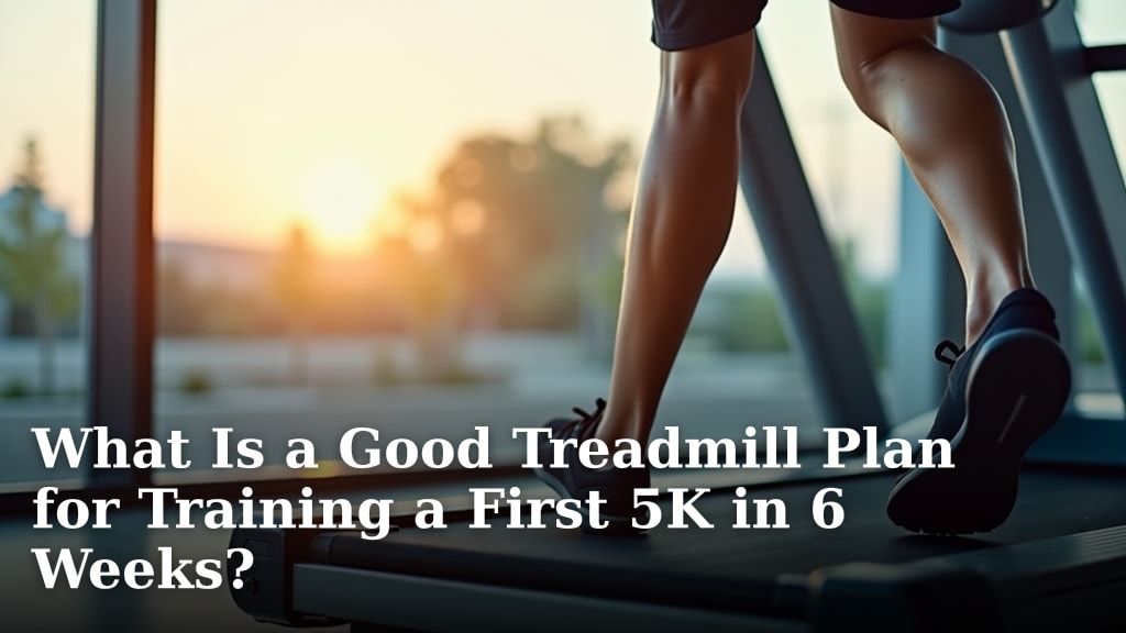 What Is a Good Treadmill Plan for Training a First 5K in 6 Weeks?