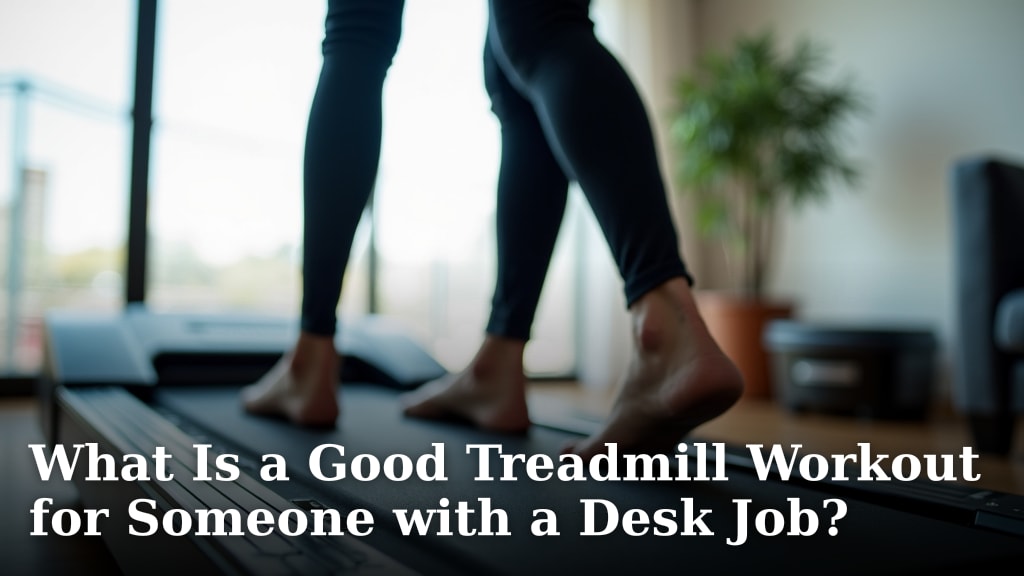 What Is a Good Treadmill Workout for Someone with a Desk Job?