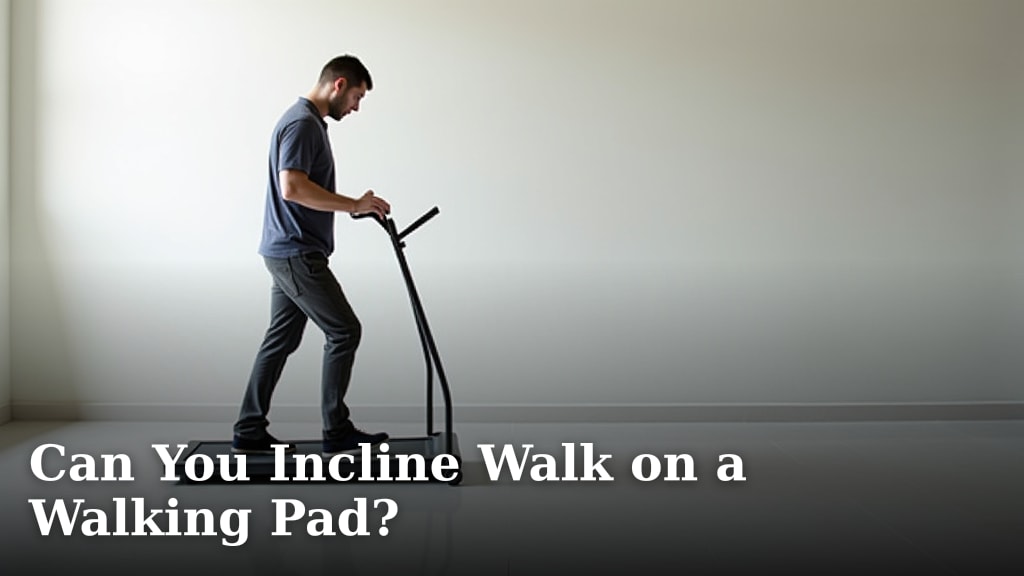 Can You Incline Walk on a Walking Pad?