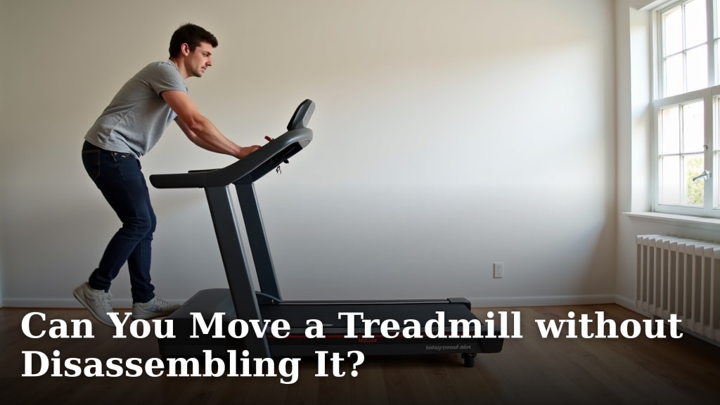 Can You Move a Treadmill without Disassembling It?